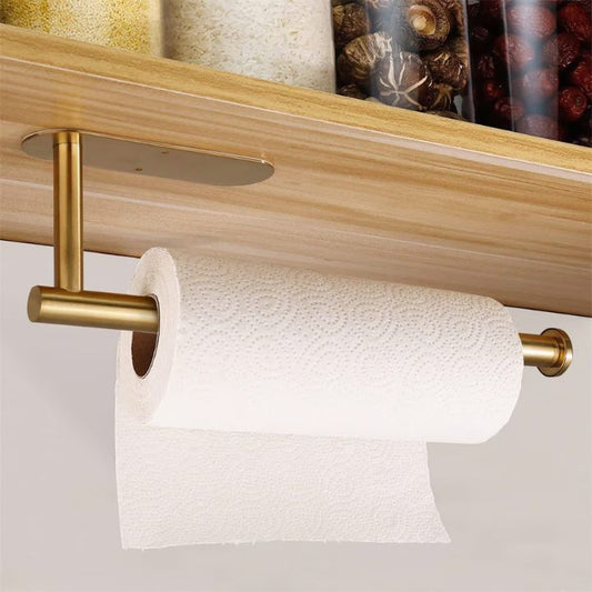 Elegante wand-keukenrolhouder – boorloos & ruimtebesparend