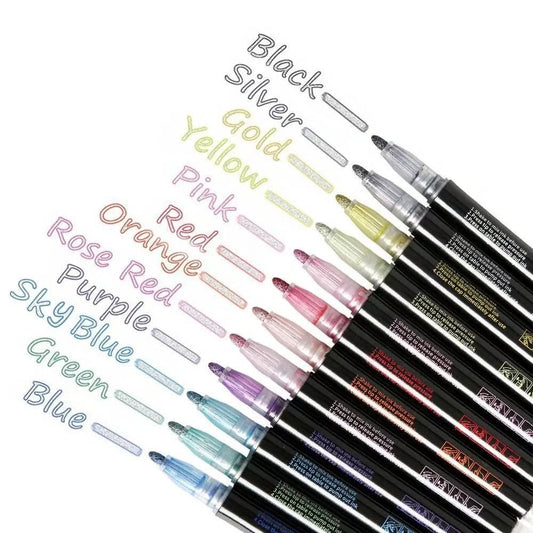 Set Metallic Markers – Creatieve Effecten op Elk Oppervlak