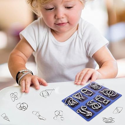 Metaaldraad Puzzelset – Duurzame Educatieve Draadbreinbrekers