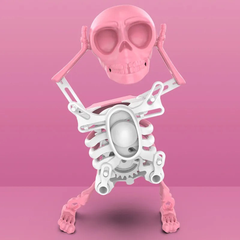 Dansend Skeletfiguur – Gloeiende Dansdecoratie met Speelse Gloed