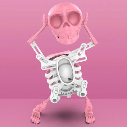 Dansend Skeletfiguur – Gloeiende Dansdecoratie met Speelse Gloed