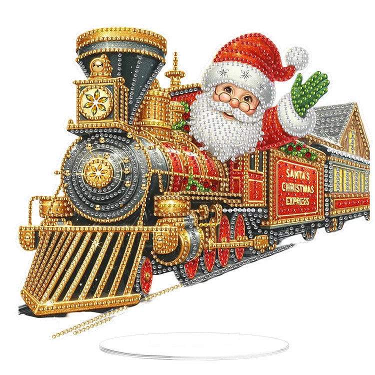 Doe-het-zelf knutselkit diamant schilderij — gepersonaliseerde sieraden voor de kerstboom