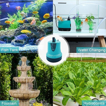 Stille dompelpomp voor aquaria, fonteinen en hydrocultuursystemen