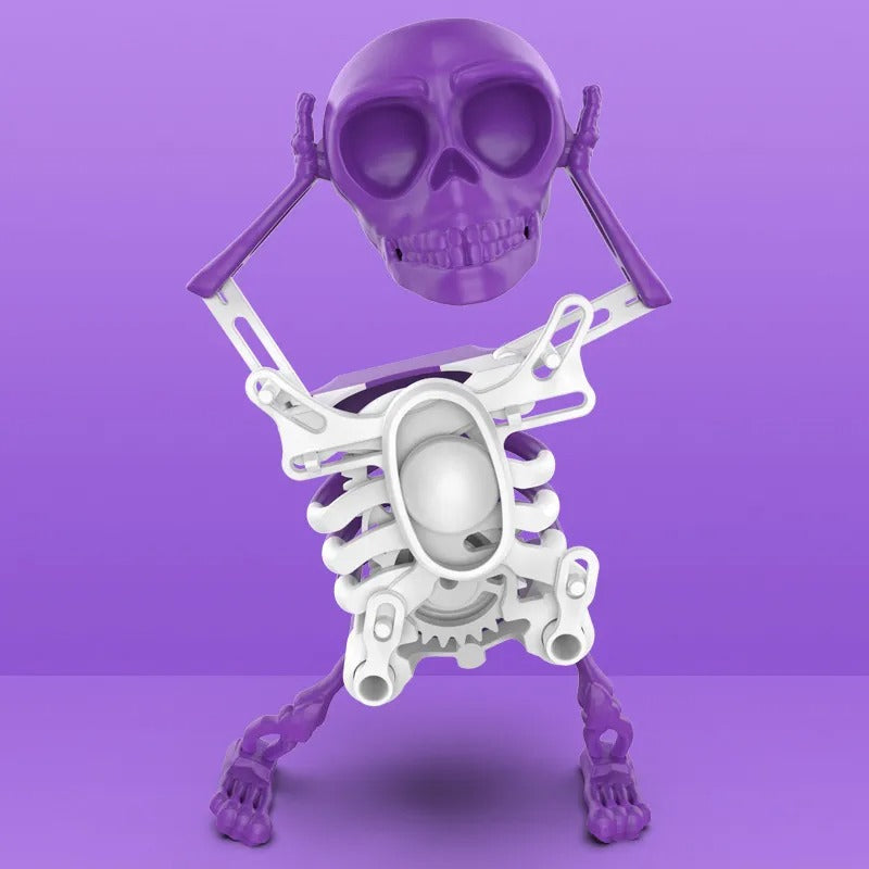 Dansend Skeletfiguur – Gloeiende Dansdecoratie met Speelse Gloed