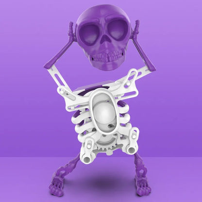 Dansend Skeletfiguur – Gloeiende Dansdecoratie met Speelse Gloed