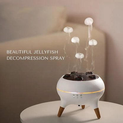 Jellyfish Mist Diffuser — Aromatherapie met Gekleurde Lichteffecten (Europees Stekkertype)