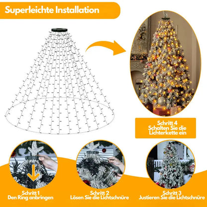 Watervalverlichting – Maak je kerstboom magisch en sfeervol