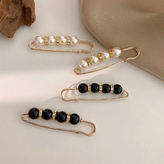 2+2 Gratis | Elegante Sicherheitsnadel-Brosche mit Perlen und Strass Mivoza Deutschland