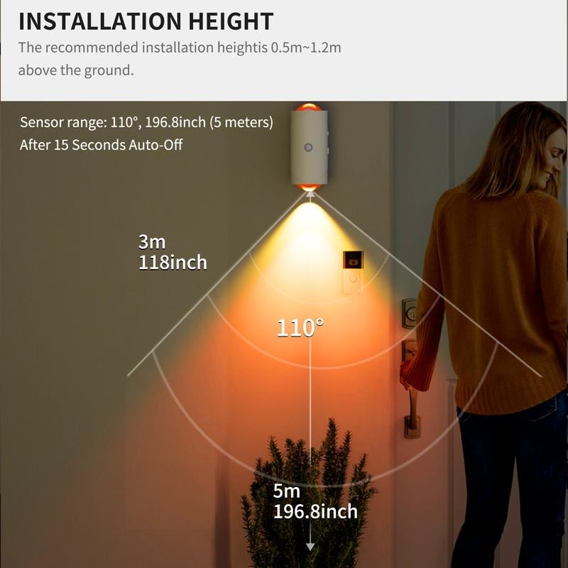 Slimme led-nachtlamp — zacht licht voor veilige nachten