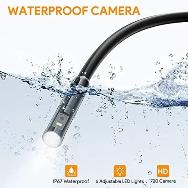 Waterdichte Inspectiecamera – HD Endoscoop met 5m Kabel
