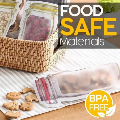 Ziplock zakjes in Mason Jar stijl – herbruikbaar en lekvrij