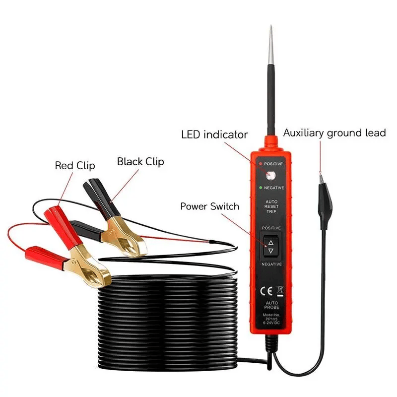 Autocircuittester – 6-24V Elektrisch Diagnostisch Gereedschap