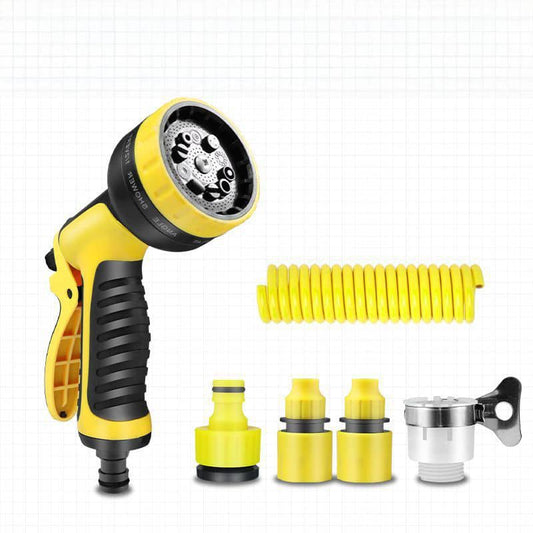 Flexible Self-coiling Water Hose with 3/4” and 1/2” Adapter Mivoza Deutschland