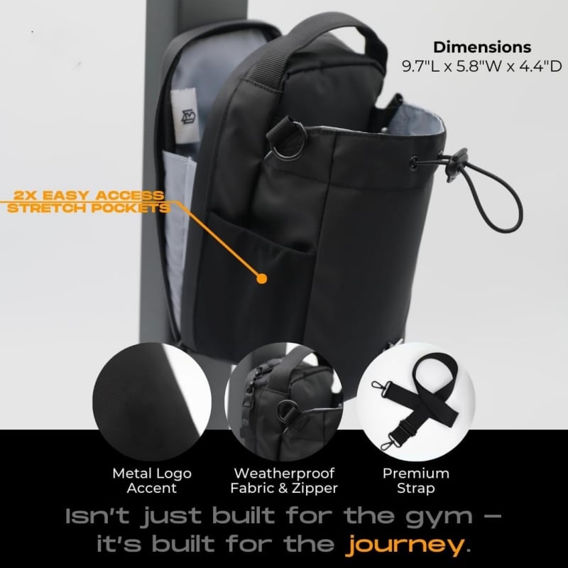 Draagtas voor eiwitshakes — magnetisch & ideaal voor training