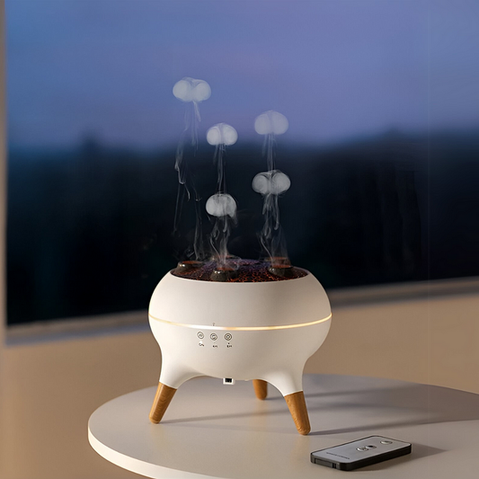 Jellyfish Mist Diffuser — Aromatherapie met Gekleurde Lichteffecten (Europees Stekkertype)