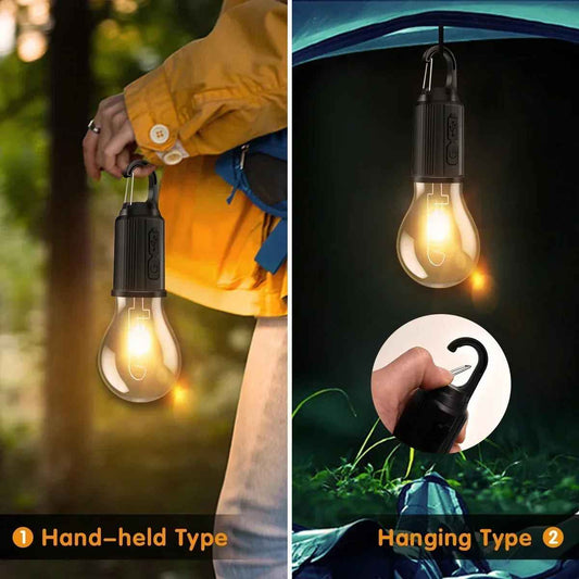 Retro kampeerlamp — perfecte sfeer voor tent & visplek