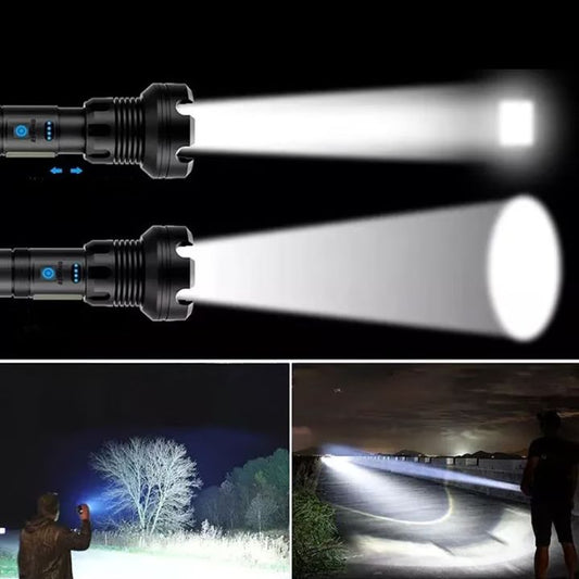 LED zaklamp met laser - Oplaadbaar & robuust Mivoza Duitsland