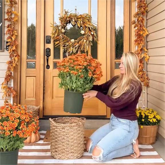Kunstbloemen herfstdecoraties — welkom in de kleurrijke pracht van de herfst 5 bundels per set