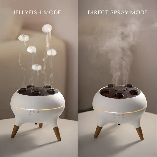 Jellyfish Mist Diffuser — Aromatherapie met Gekleurde Lichteffecten (Europees Stekkertype)