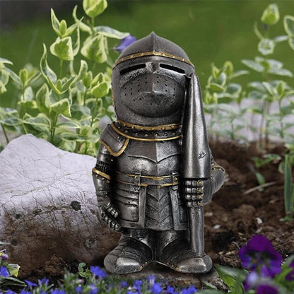 Middeleeuwse Tuinkabouter Beeld – Handgeschilderd Resin Bewaker Beeldje