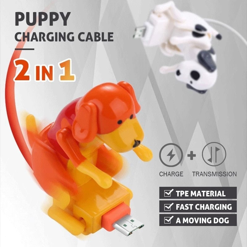 Grappige honden oplaadkabel