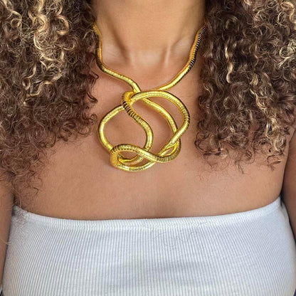 Vormbare slangketting – draag als ketting, armband of riemdetail