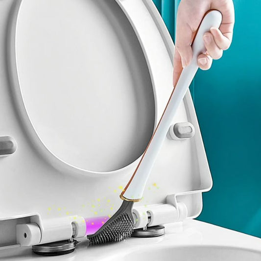 Flexibele siliconen toiletborstel – Druppelvrij & wandmontage