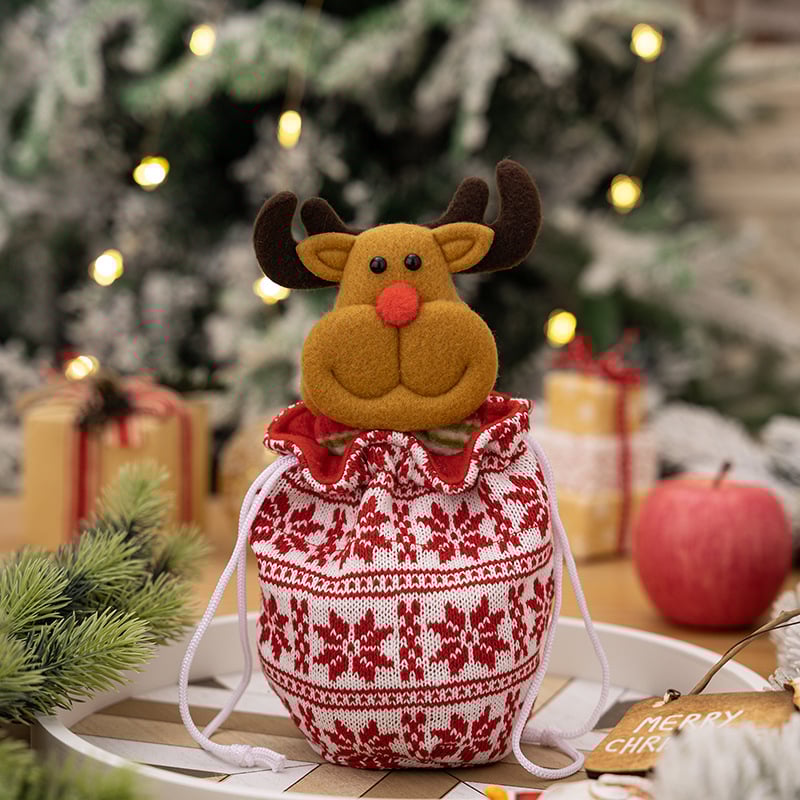Gebreide poppen kerstzak — liefdevol & bijzonder cadeauidee