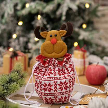 Gebreide poppen kerstzak — liefdevol & bijzonder cadeauidee