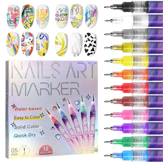 Nagelontwerp kleurpotloodset — stralende kleuren voor perfecte nagels