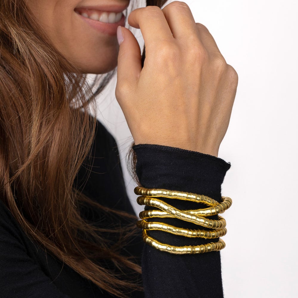 Vormbare slangketting – draag als ketting, armband of riemdetail