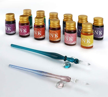 Kristallen pen met 12 kleuren – Teken en schrijf in sprankelende stijl