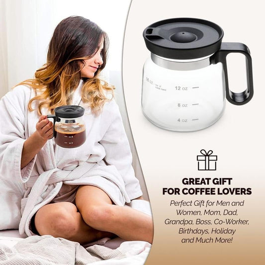 💕💖☕ 16 Oz Glass Coffee Mug – Coffee Pot Style Mivoza Deutschland