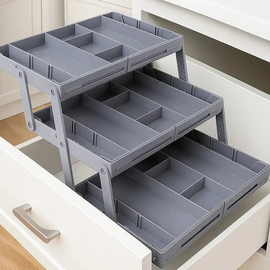 3-laags slimme lade-organizer – optimaliseert opslagruimte efficiënt