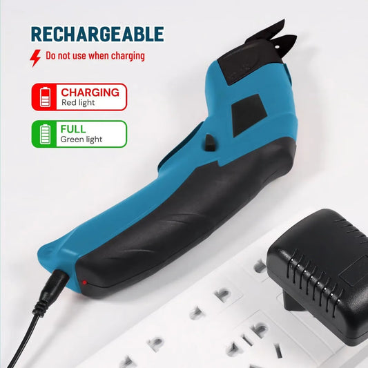 Draadloze Elektrische Schaar — USB Oplaadbaar met Ergonomisch Handvat