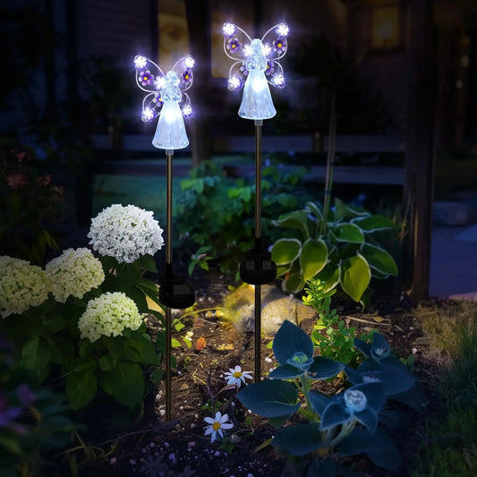 Solarbetriebene Engel-Leuchte für Garten und Gedenkstätten Mivoza Deutschland