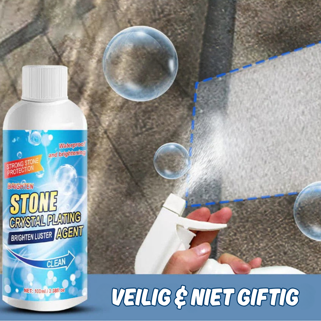 Steenreiniger & verzorging – verwijdert voorzichtig roest & vlekken | biologisch afbreekbaar voor graniet, marmer, leisteen & natuursteen (2 stuks)