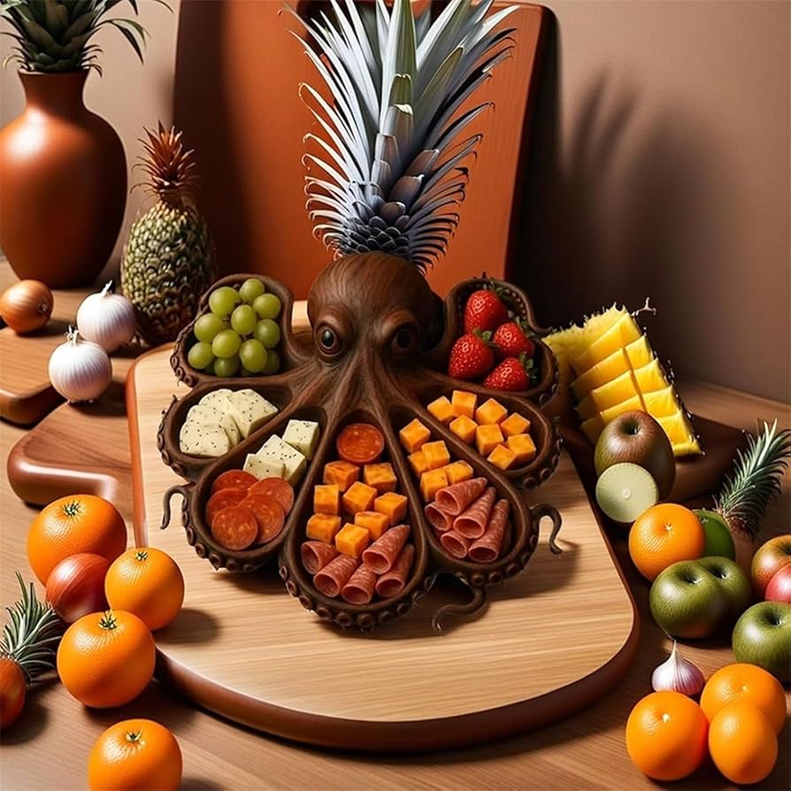 Charcuterie-Platte in Oktopus-Form — Macht dein Food-Tasting extra besonders Mivoza Deutschland