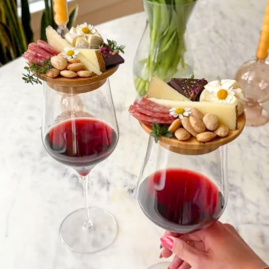 Wijnglas charcuterie opzetstuk — voor een exclusieve wijnervaring