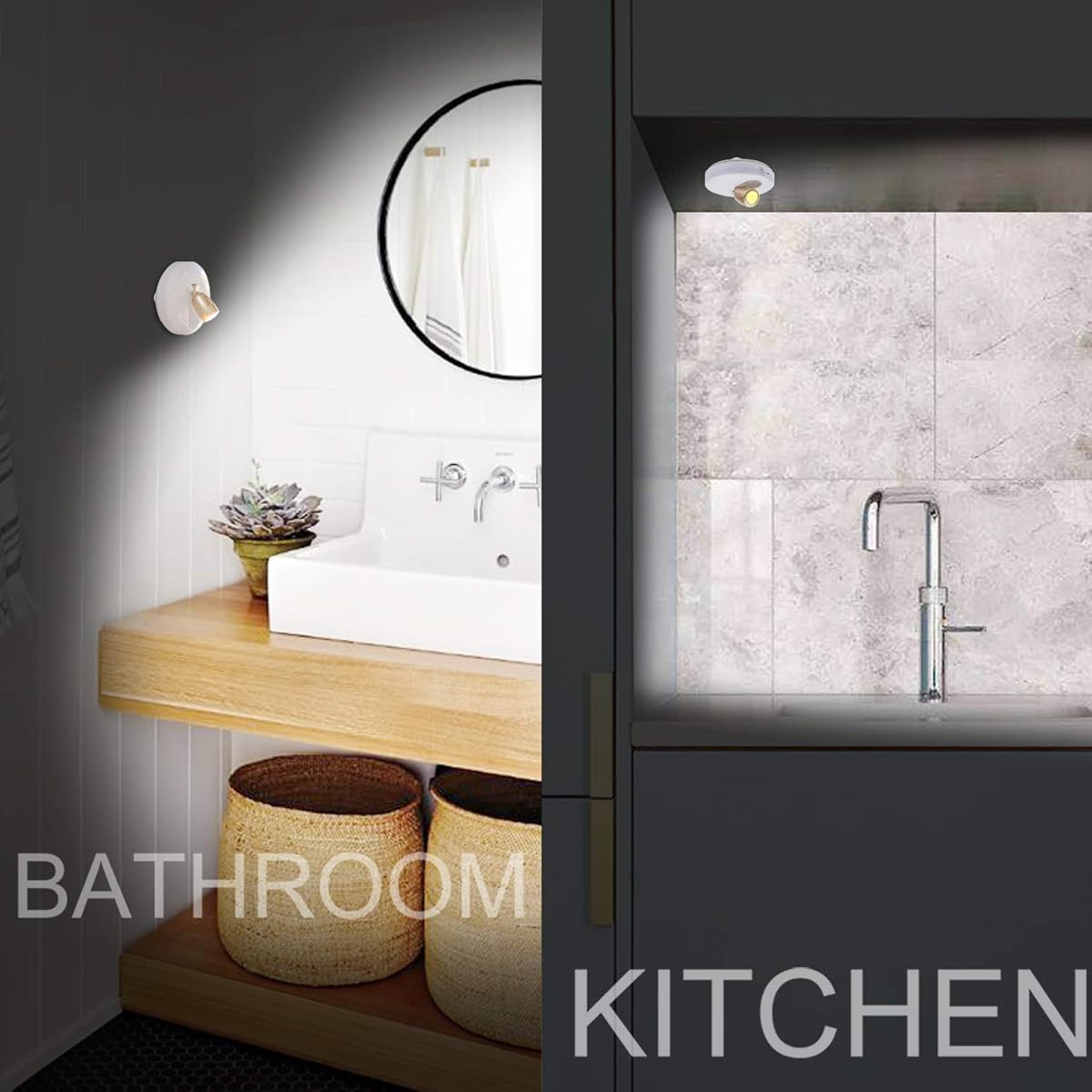 Kabelloze LED-spot – laat planten & schilderijen stralen