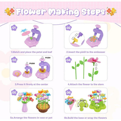 Doe-het-zelf bloemboeket set — stimuleert de creativiteit en verbeelding van kinderen