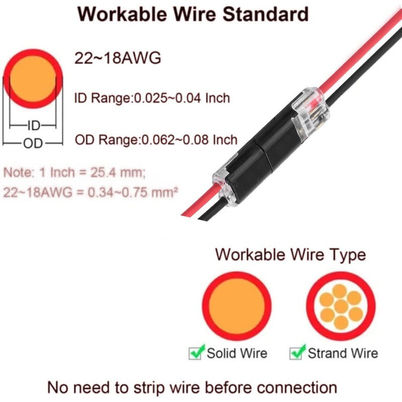LED connector plug — snelle en veilige installatie (20 stuks)