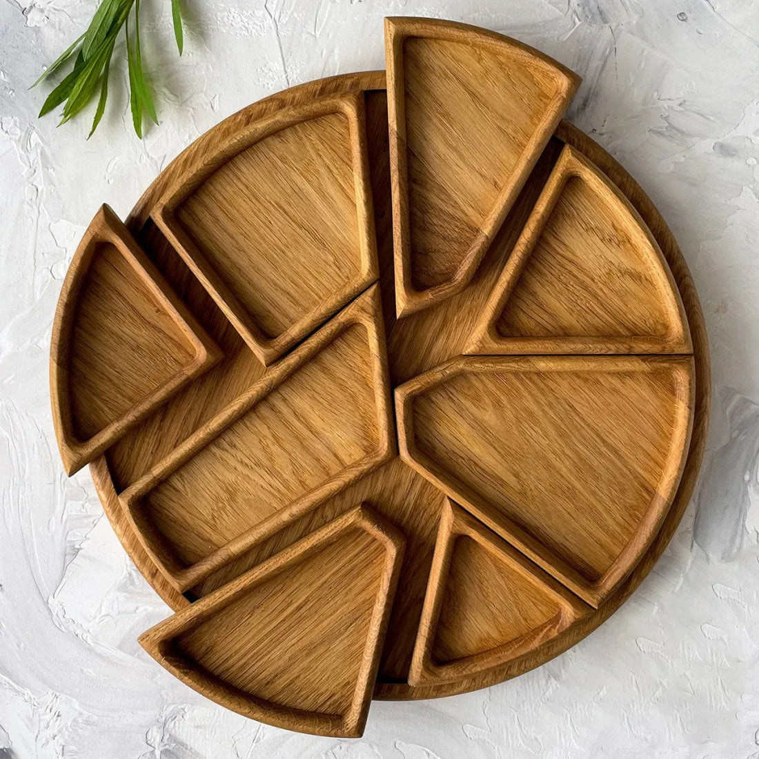 Houten serveerblad puzzel – Met uitneembare vakken