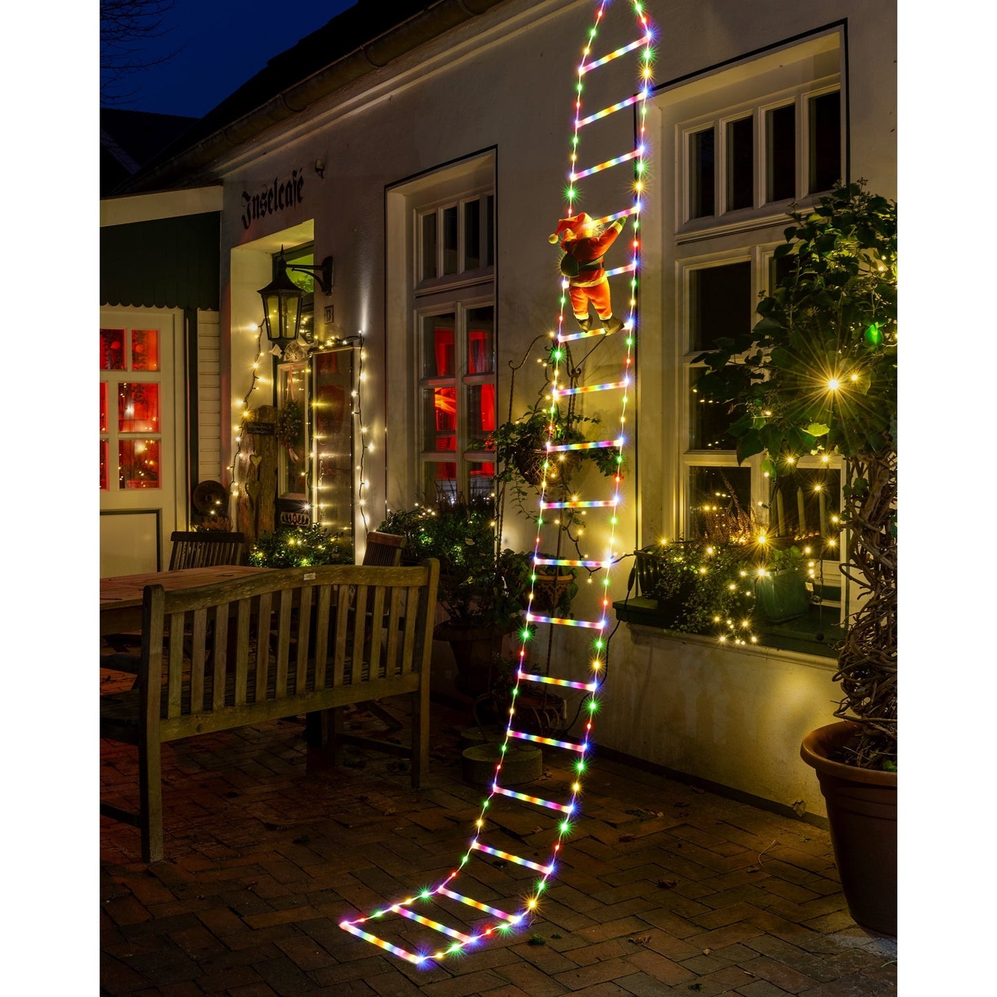 Klimmende kerstman ladderlampen — magische sfeer voor uw huis