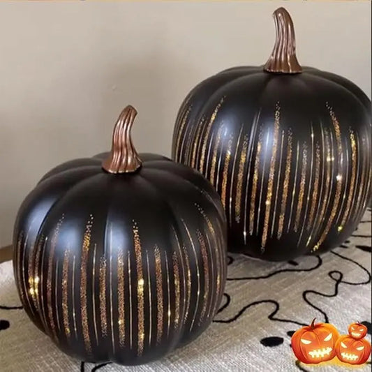 Gloeiende pompoenen met sterrenlicht – decoratieve herfstaccent met timer