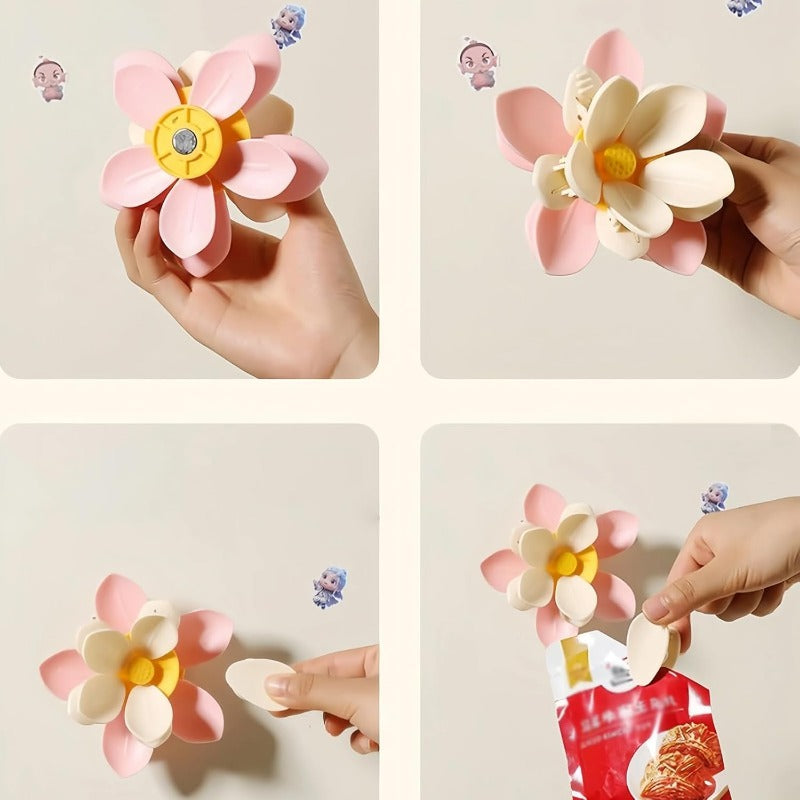Magnetische bloemclip — stijlvolle organisatie en verse snacks