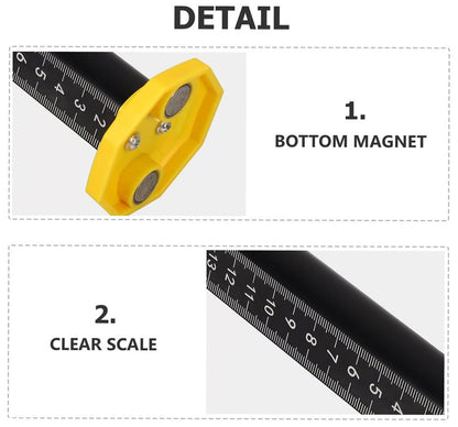 Precisiehoogtemeter — Magnetische basis met ingebouwde waterpassen