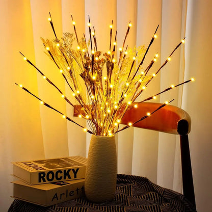Batterijgevoede verstelbare led takdecoratie sfeerverlichting(20 stuks)