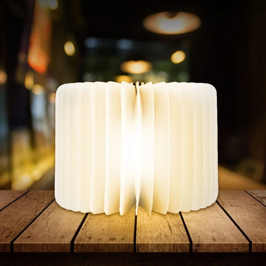 Opvouwbare draadloze LED-houten lamp – 3 lichtkleuren, modern en stijlvol
