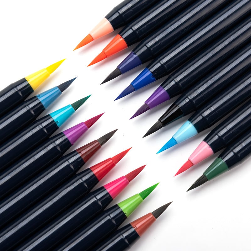 Brushpennen — creatieve kleuren voor stralende kunstwerken